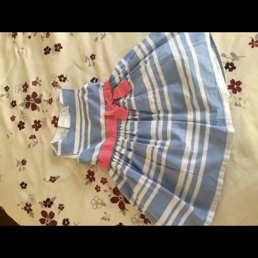 Carters poofy underskirt dress 18 m blue pink